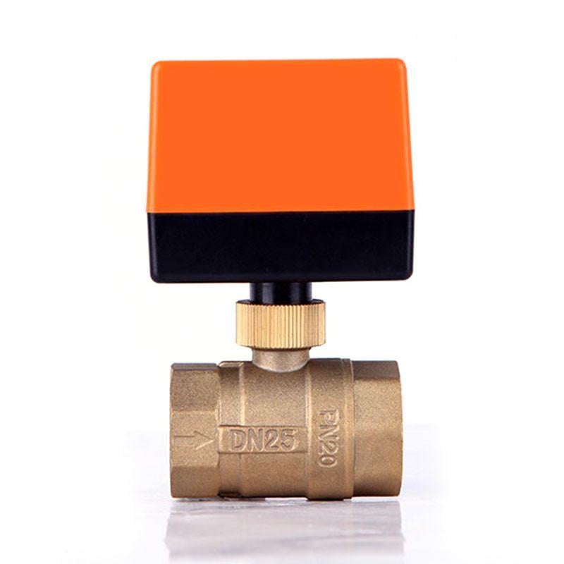 Клапан моторизований латунний кульовий 220В 1"