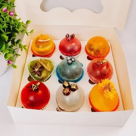 Подарочный набор чайными бомбочками 9 шт. в подарочной упаковке (28586378)