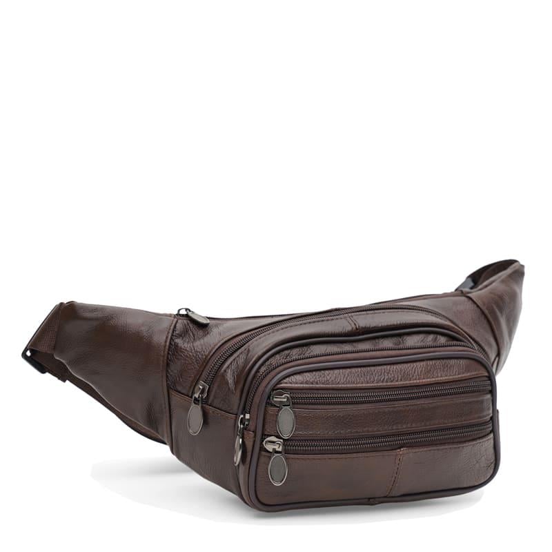 ᐉ Сумка мужская кожаная на пояс Keizer K18015br Brown • Купить в Киеве ...