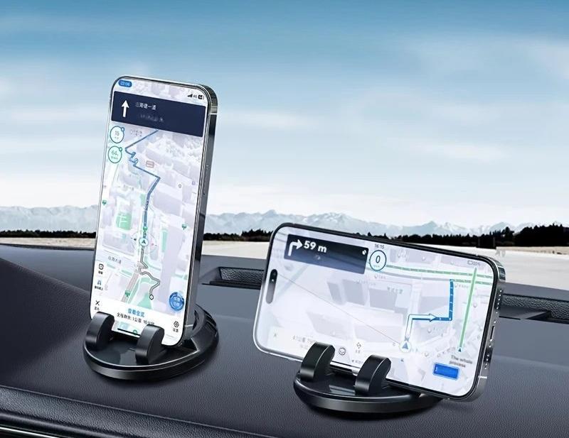 Автодержатель с поворотной основой самоклеящийся с функцией автовизитки на приборную панель 8,5 см Черный (D-0088) - фото 4 Автодержатель с поворотной основой самоклеящийся с функцией автовизитки на приборную панель 8,5 см Черный (D-0088) - фото 4