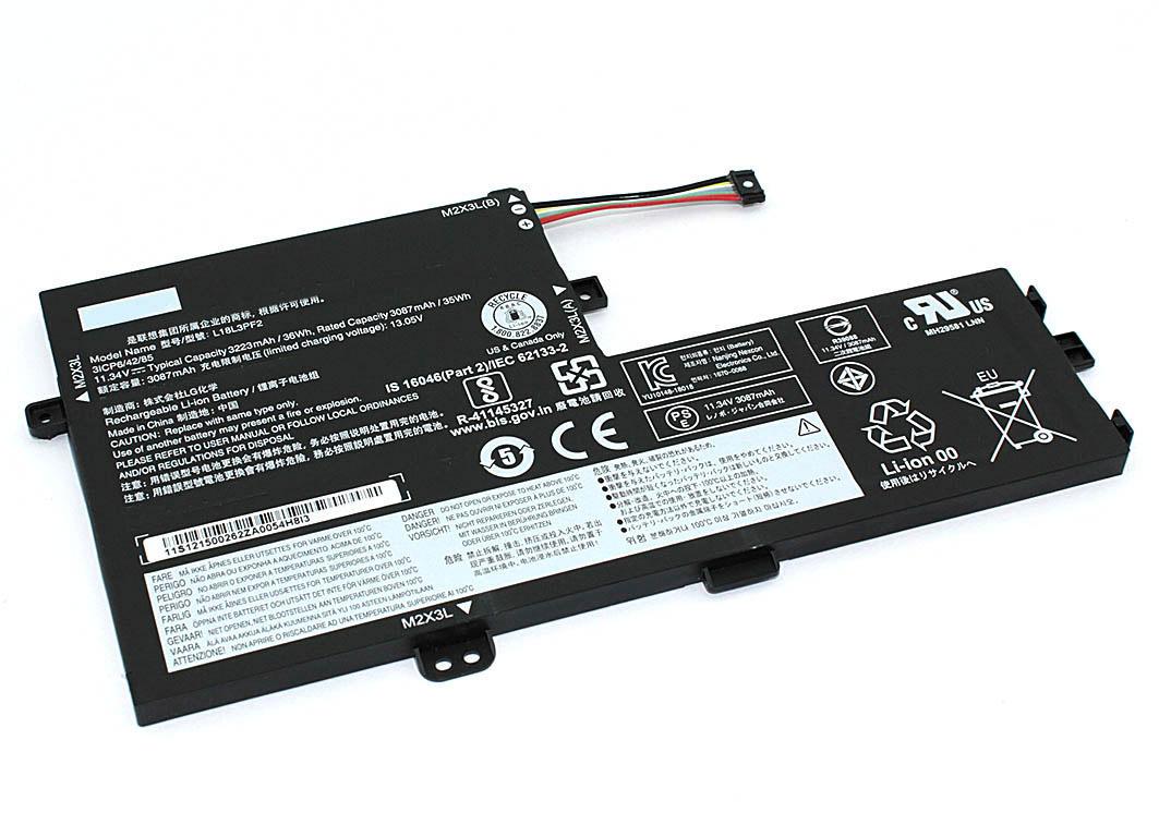 Аккумулятор для ноутбука Lenovo L18C3PF6 Ideapad S340 11,25 V 3223 mAh (082573)