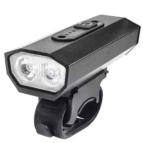 Велофонарь водонепроницаемый аккумуляторный Pro 2XPE ALUMINUM ЗУ micro USB