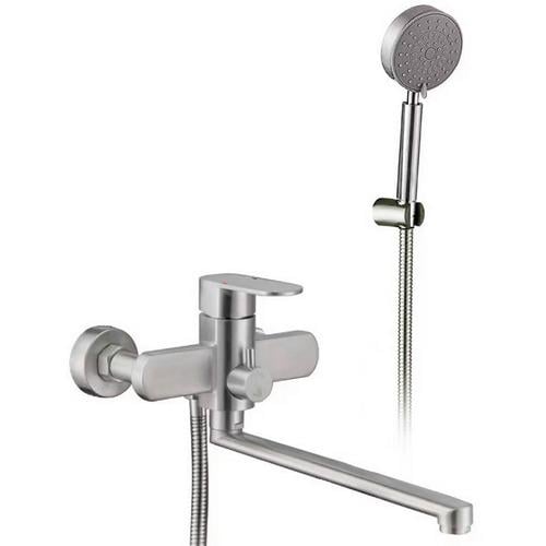 Смеситель для ванной Lidz Luna LDLUN005NKS46093 однорычажный Сатин (234765)