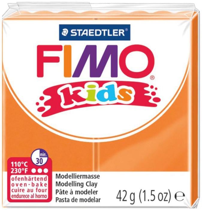 Глина полимерная Fimo Kids 42 г Оранжевый (8030-4)