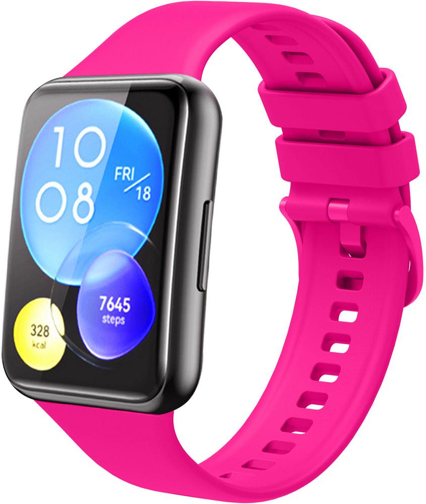 Ремешок Jsota для Huawei Watch Fit 2 силиконовый Pink (28081-31) - фото 1