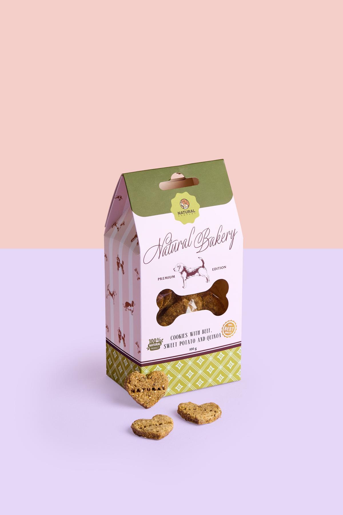 Ласощі для собак Печиво з яловичиною бататом та кіноа 100 г (1300-02) - фото 2 Ласощі для собак Печиво з яловичиною бататом та кіноа 100 г (1300-02) - фото 2