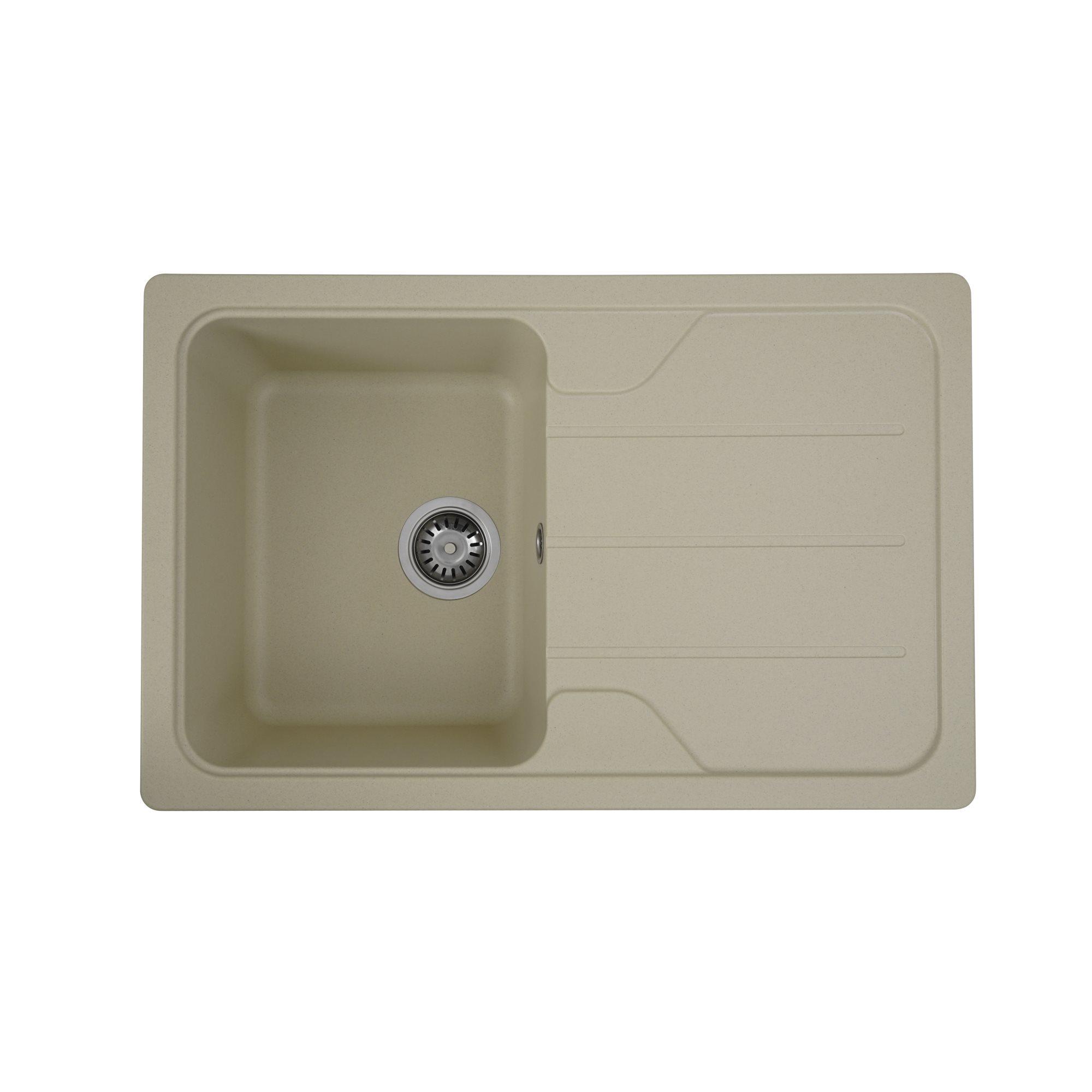 Мийка для кухні гранітна Platinum 7850 CAMELIA глянцева Айворі Мийка для кухні гранітна Platinum 7850 CAMELIA глянцева Айворі