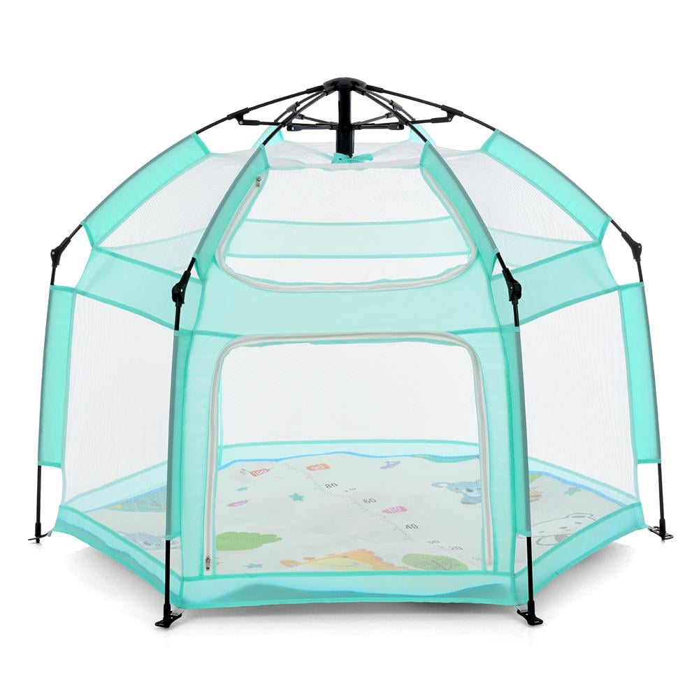 Палатка автоматическая MR 1512 с сетчатыми стенками и ковриком 146х127х110 см Зеленый - фото 2 Палатка автоматическая MR 1512 с сетчатыми стенками и ковриком 146х127х110 см Зеленый - фото 2