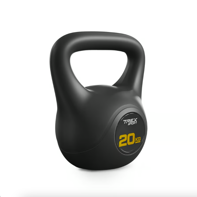 Гиря вінілова TREX Sport TX-020CKB 20 кг Чорний (4614) - фото 3 Гиря вінілова TREX Sport TX-020CKB 20 кг Чорний (4614) - фото 3