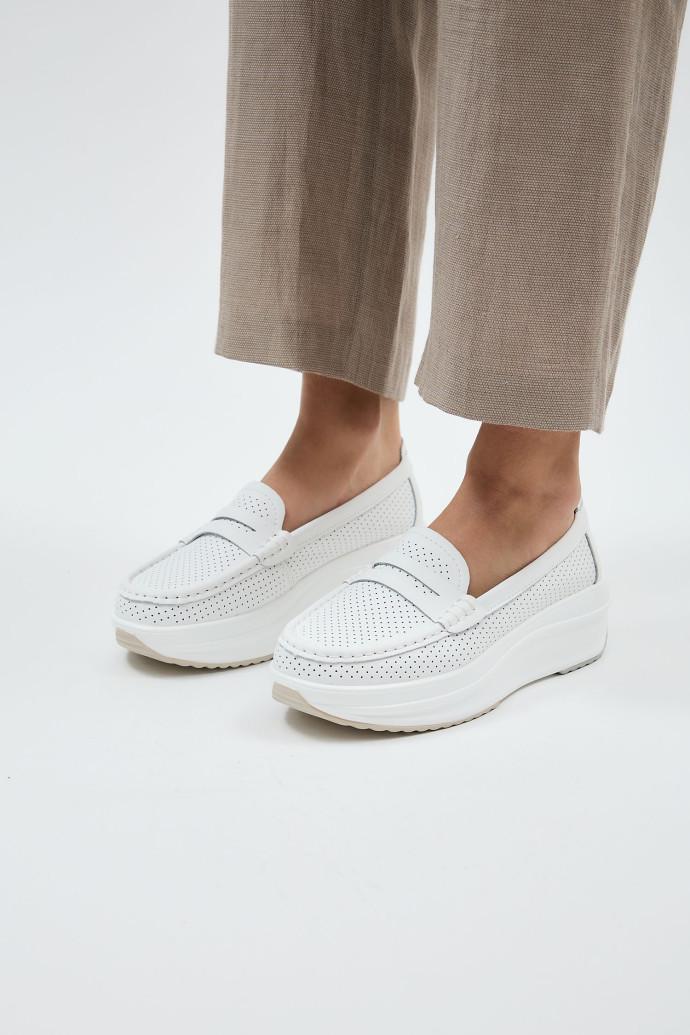 Мокасини жіночі LONZA шкіряні р. 36 Білий (198397) - фото 2 Мокасини жіночі LONZA шкіряні р. 36 Білий (198397) - фото 2