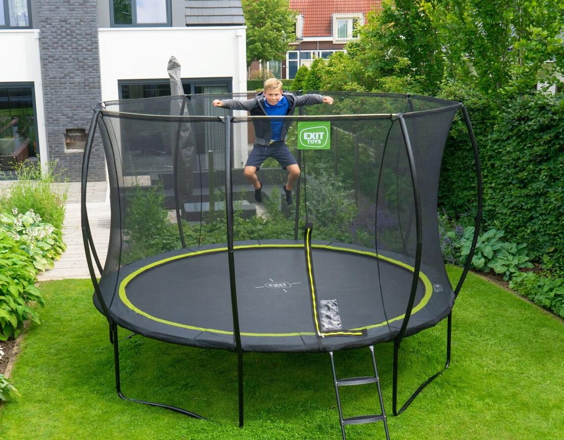 Батут Exit Toys Silhouette с защитной сеткой 305 см Черный (1106334325) - фото 2 Батут Exit Toys Silhouette с защитной сеткой 305 см Черный (1106334325) - фото 2