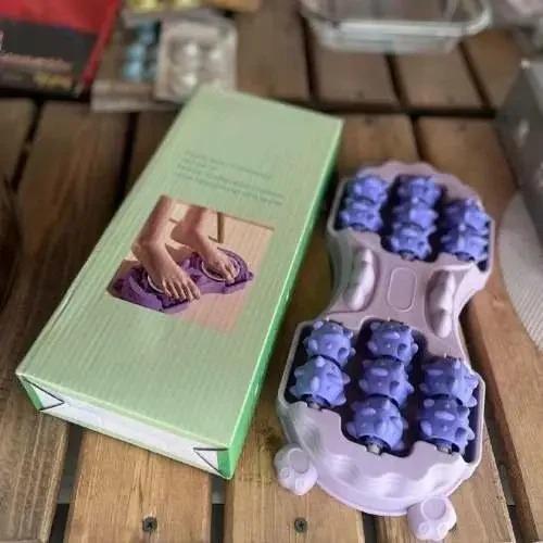 Масажер для ніг з роликами для розслаблення та зняття втоми з 14 роликами Блакитний (RD-4003) - фото 3 Масажер для ніг з роликами для розслаблення та зняття втоми з 14 роликами Блакитний (RD-4003) - фото 3