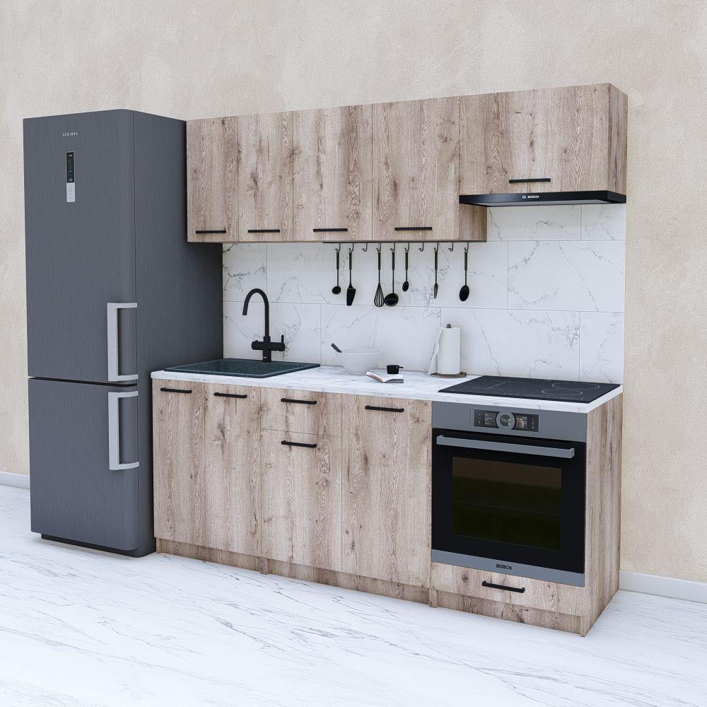 Кухня модульная готовая 2 м 200 см Аликанте (МП38в) - фото 1 Кухня модульная готовая 2 м 200 см Аликанте (МП38в) - фото 1