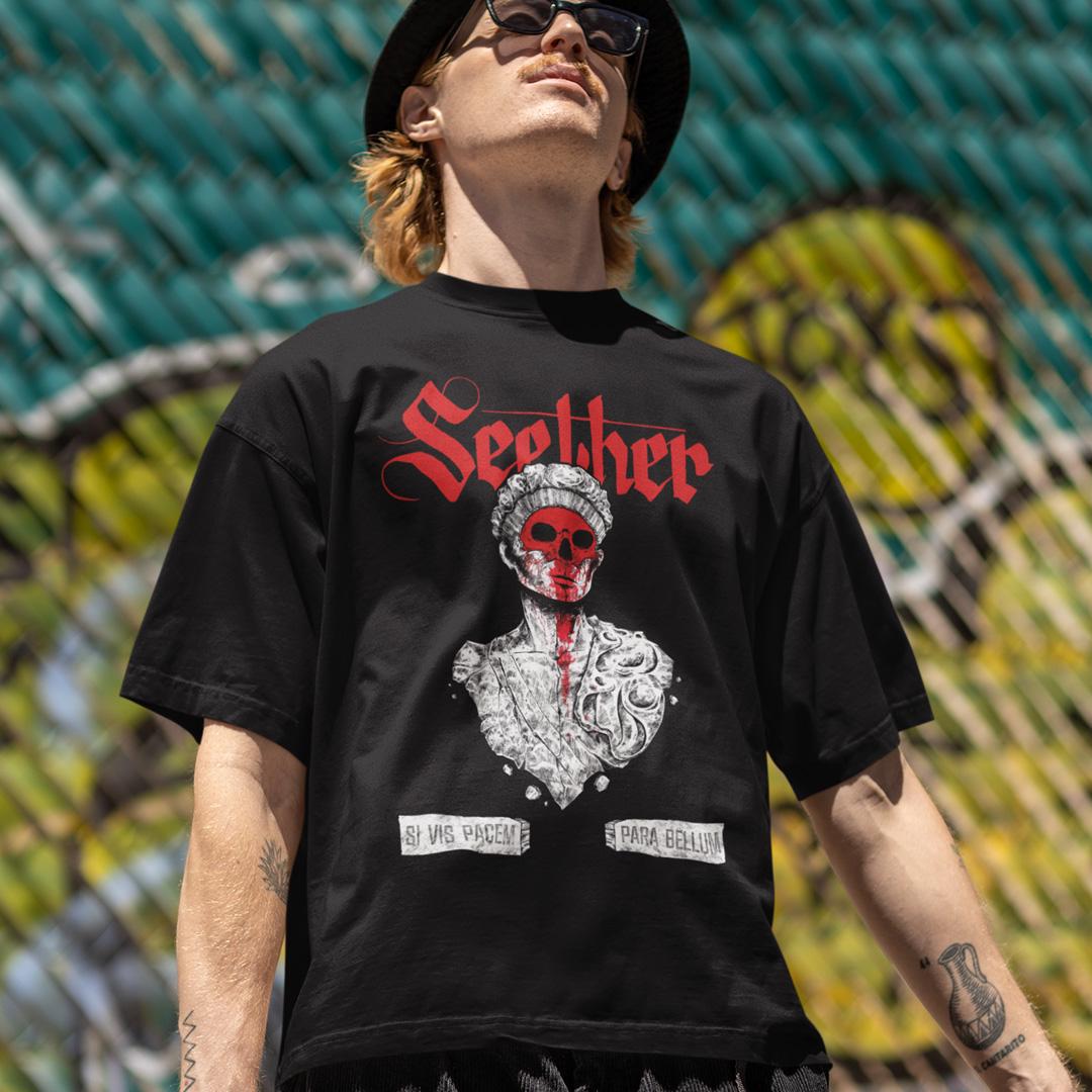 Футболка унисекс Seether Si Vis Pacem Para Bellum blk 3XL Черный (0000010730) Футболка унисекс Seether Si Vis Pacem Para Bellum blk 3XL Черный (0000010730)