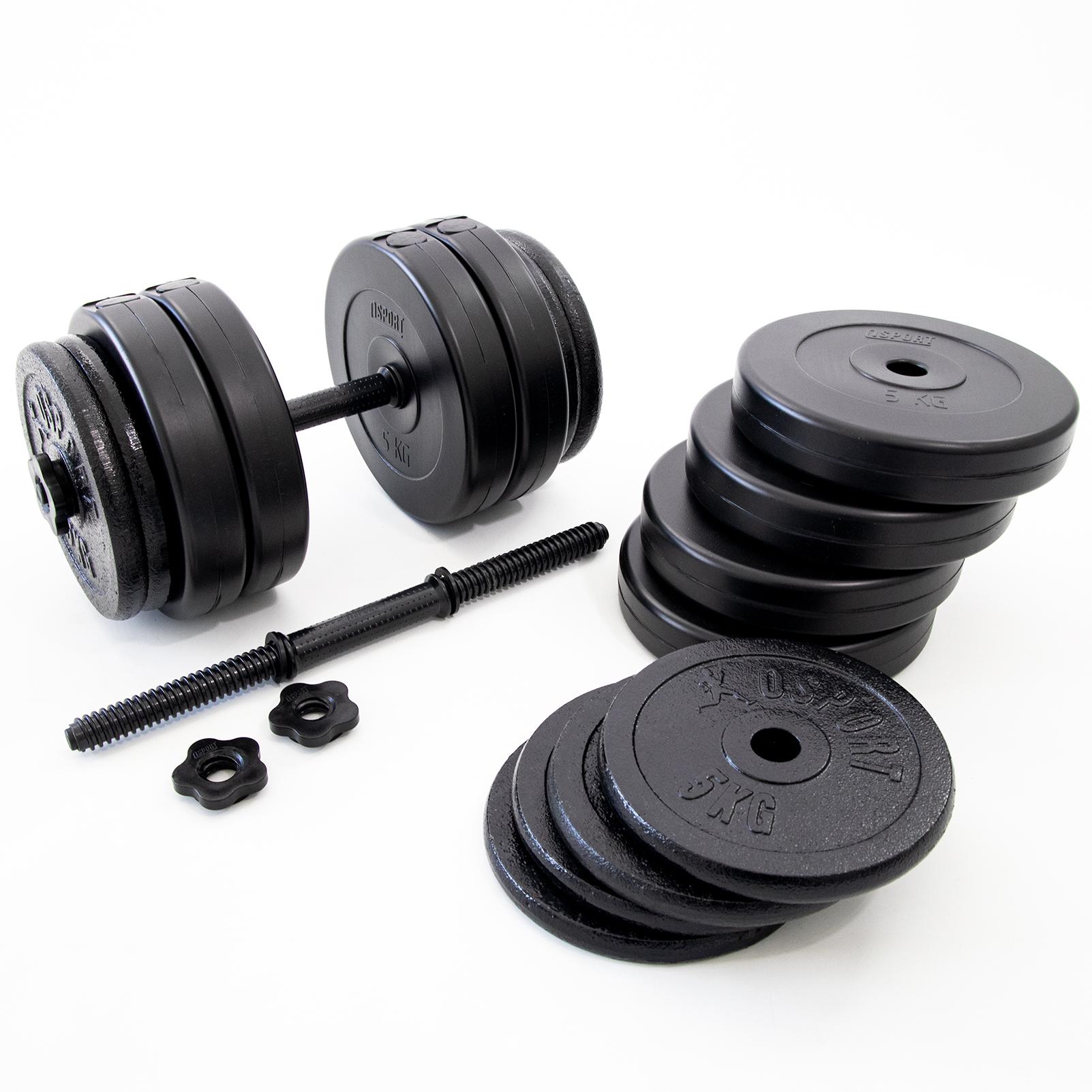 Гантель набірний-розбірний з регульованою вагою OSPORT OF-0171 Mix 40,5 кг (20405) - фото 2