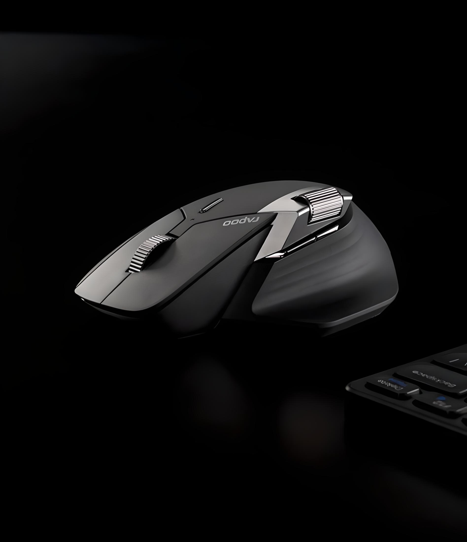 Мышь Rapoo MT760 mini с комбинированным подключением/с боковым колесиком 4000 DPI Light black (101120376) - фото 2