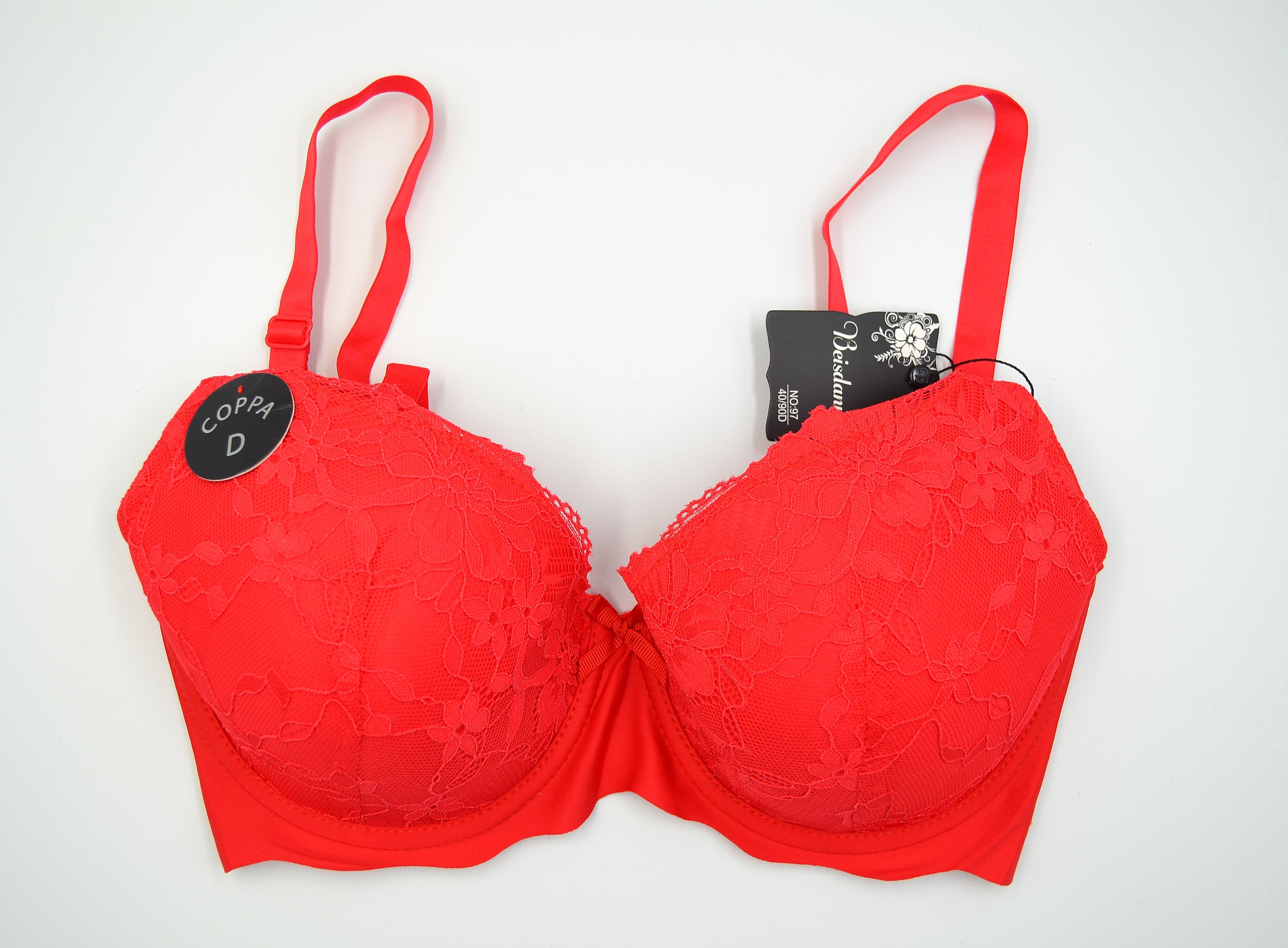 Бюстгальтер женский чашка D Beisdanna 1097, 90D Красный Бюстгальтер женский чашка D Beisdanna 1097, 90D Красный