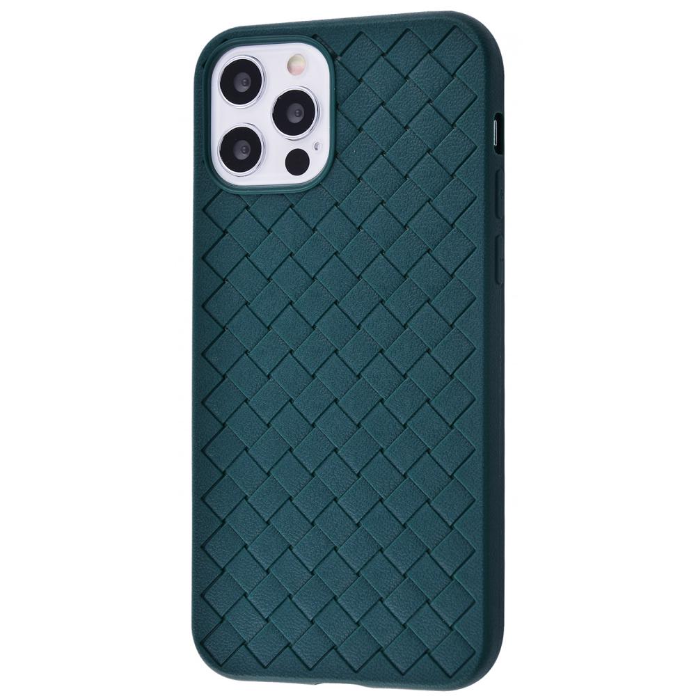 Чохол PRC Weaving Full case TPU для iPhone 12/12 Pro Forest Green