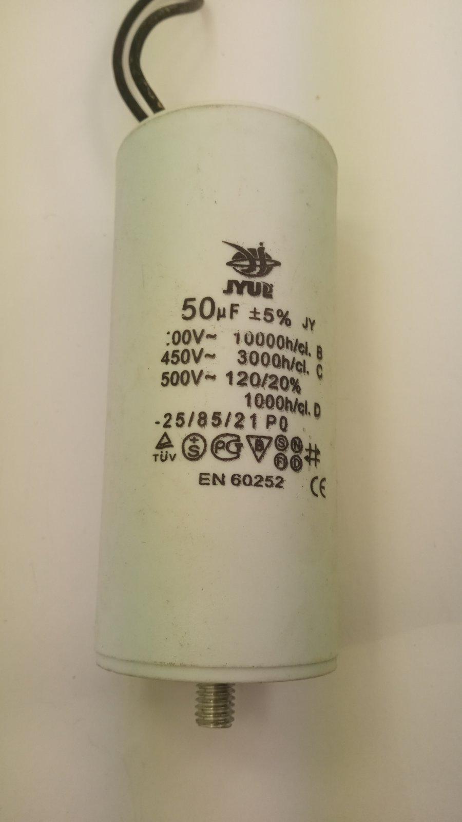 Конденсатор пусковой CBB-60 L 50 mkF 450V