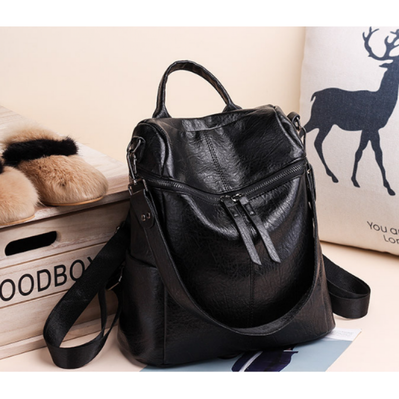 Рюкзак жіночий міський 32х27х13 см Чорний (26) - фото 3 Рюкзак жіночий міський 32х27х13 см Чорний (26) - фото 3