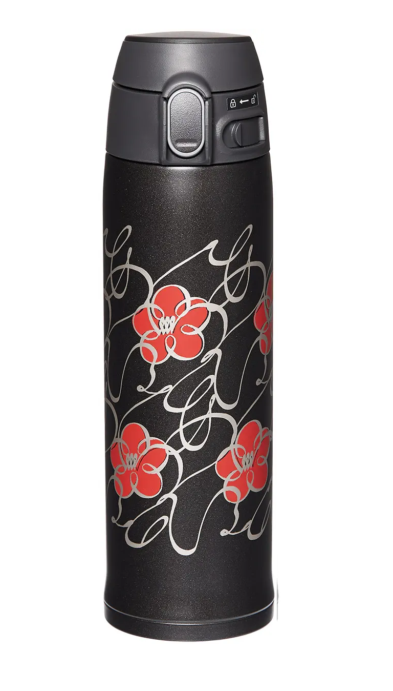 Термокружка Zojirushi SM-TAE48SA 0,48 л Чорний/Квіти (1013-1678.05.50) - фото 1 Термокружка Zojirushi SM-TAE48SA 0,48 л Чорний/Квіти (1013-1678.05.50) - фото 1