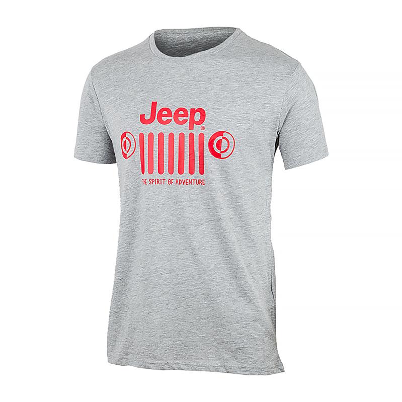 Футболка мужская JEEP T-SHIRT JEEP&GRILLE 2XL Серый (O102589-J866 2XL)