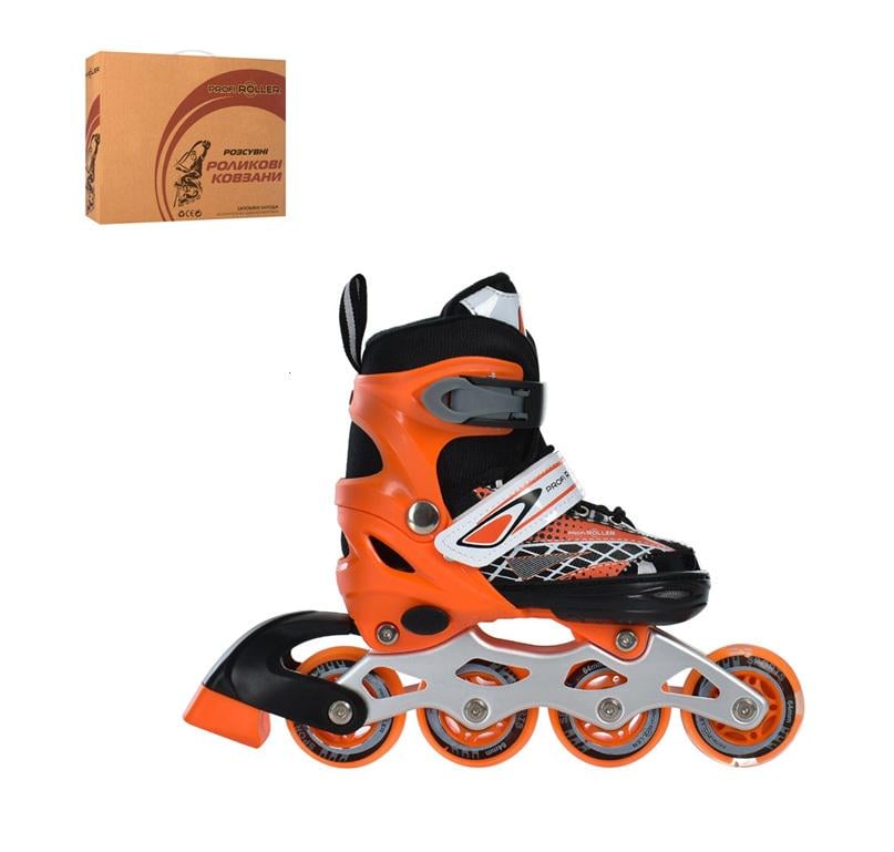 Ролики раздвижные детские Profi A 4148-XS-OR р. 27-30 Оранжевый (27675495)