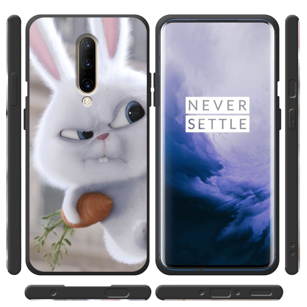 Чохол BoxFace OnePlus 7 Pro Rabbit Snowball Чорний силікон (37257-up1116-44517) - фото 2