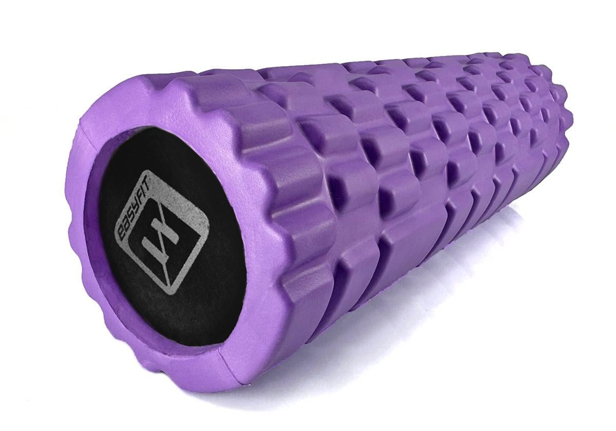 Массажный роллер EasyFit Solid Grid Roller Mini 30 см Фиолетовый (EF-2057-V)