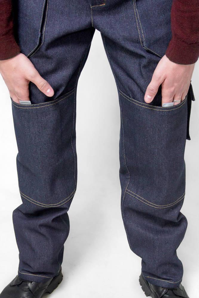 Костюм робочий ДЖИНС куртка та напівкомбінезон р. 44/46 182-188 см (24846760) - фото 5 Костюм робочий ДЖИНС куртка та напівкомбінезон р. 44/46 182-188 см (24846760) - фото 5