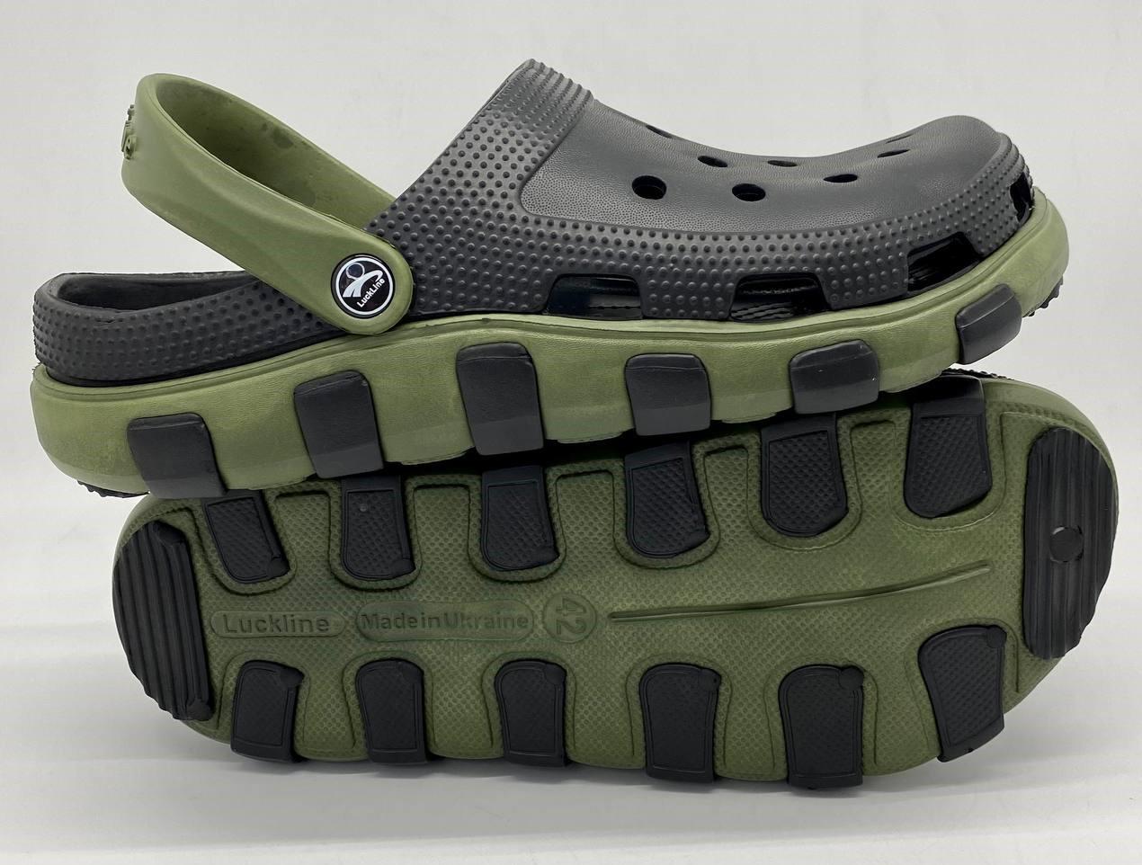 Сабо чоловічі Luck line Чорний/Оливковий (15041106) - фото 4