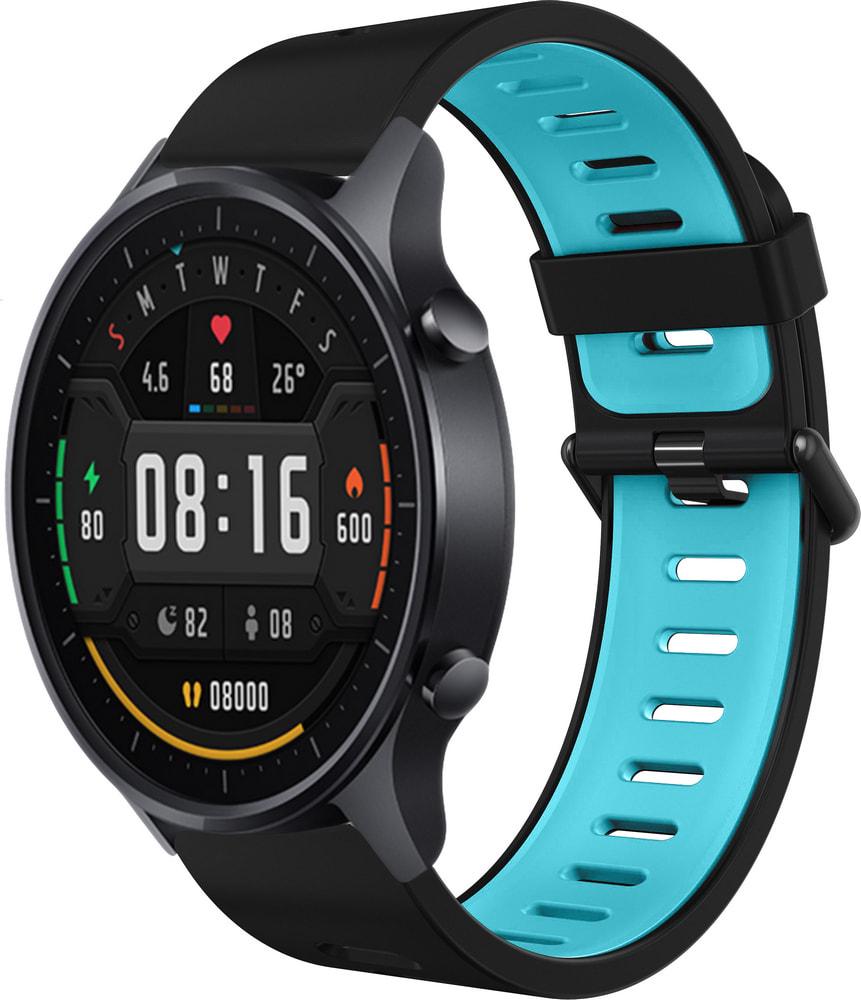 Ремешок Traf для Xiaomi Mi Watch Color Black-Blue (31492)