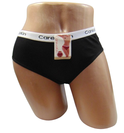 Трусы женские Careuokin 6954 в рубчик 2XL Черный (2085569238)