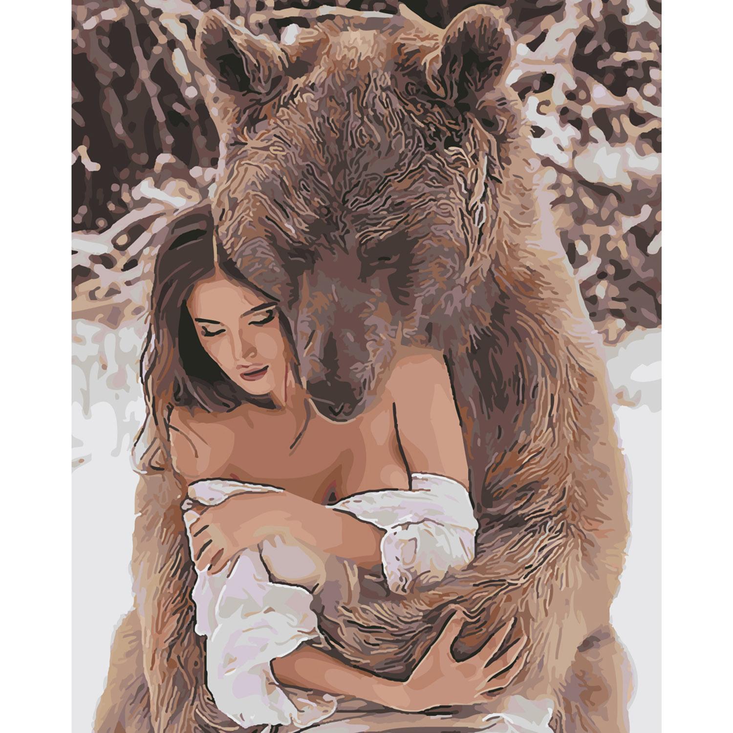 Картина по номерам Strateg Красавица и чудовище 40х50 см (SY6095)