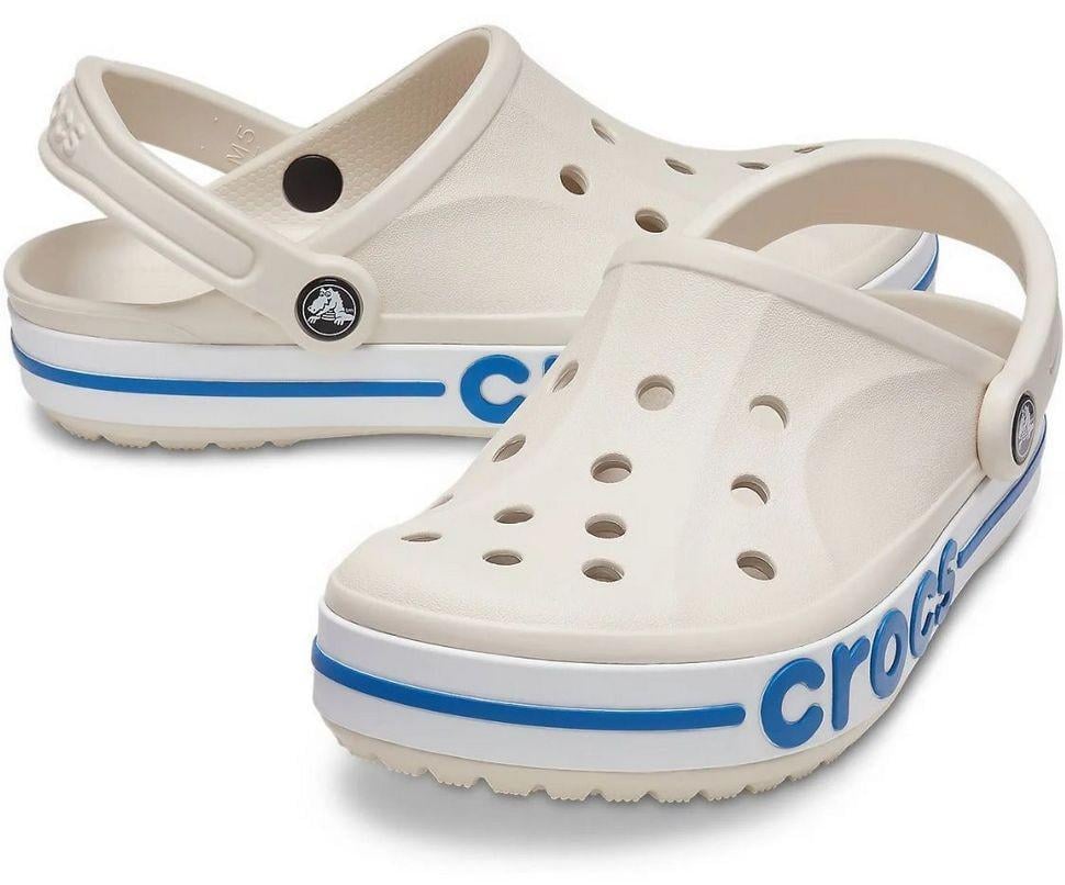 Сабо жіночі Crocs Bayaband Clog Stucco Bright Cobalt р. 37-38 Бежевий (8634)