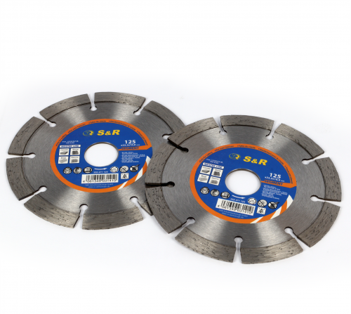 Диски алмазные S&R Meister 125х22,2 мм 2 шт. камень (252471125.2)