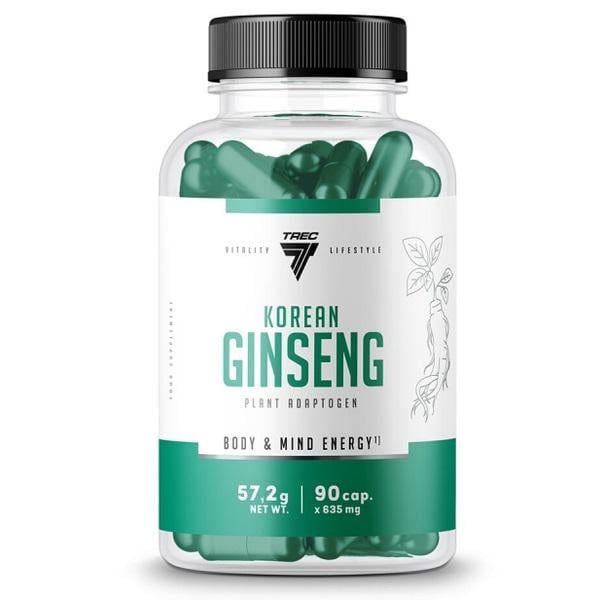 Натуральна добавка для спорту Trec Nutrition Korean Ginseng 90 Caps