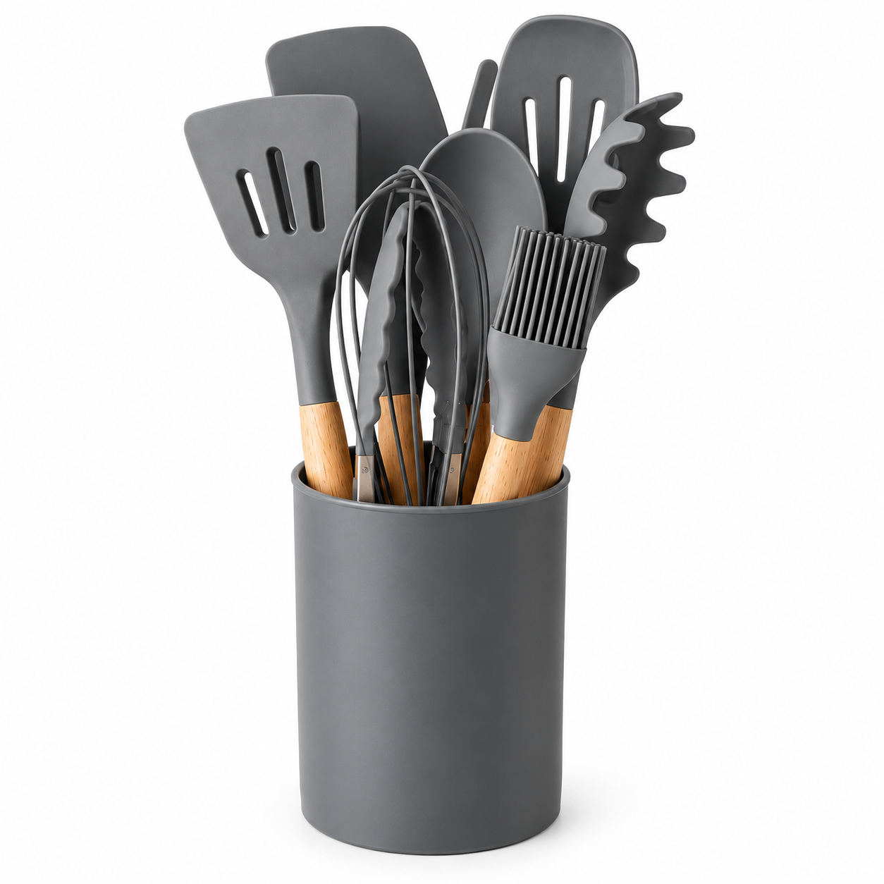 Набор кухонных принадлежностей Kitchen Set 12 предметов Серый (5980)