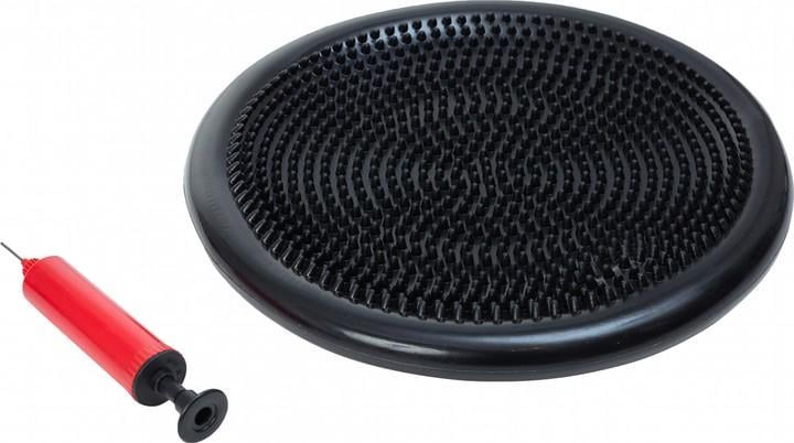 Балансувальна масажна подушка/диск із насосом TECOFIT 33х6,5 см Чорний (TOP19035072)