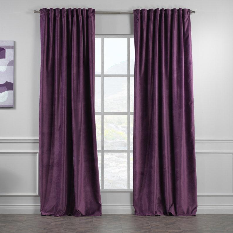 Комплект штор Бархат Academy Gardin Элит 300х250 см 2 шт. Фиолетовый