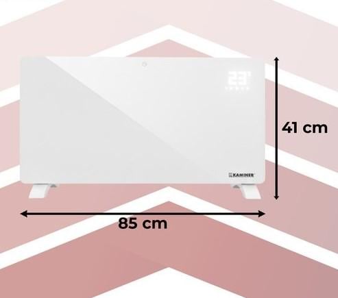 Обогреватель электрический стекла Zelva с WiFi управлением и дистанционным пультом 2300-2500 W - фото 3
