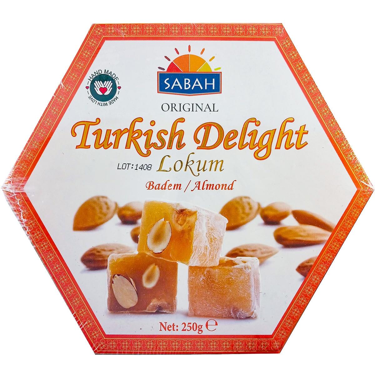 Рахат лукум Sabah Almond с миндалем 250 г Рахат лукум Sabah Almond с миндалем 250 г