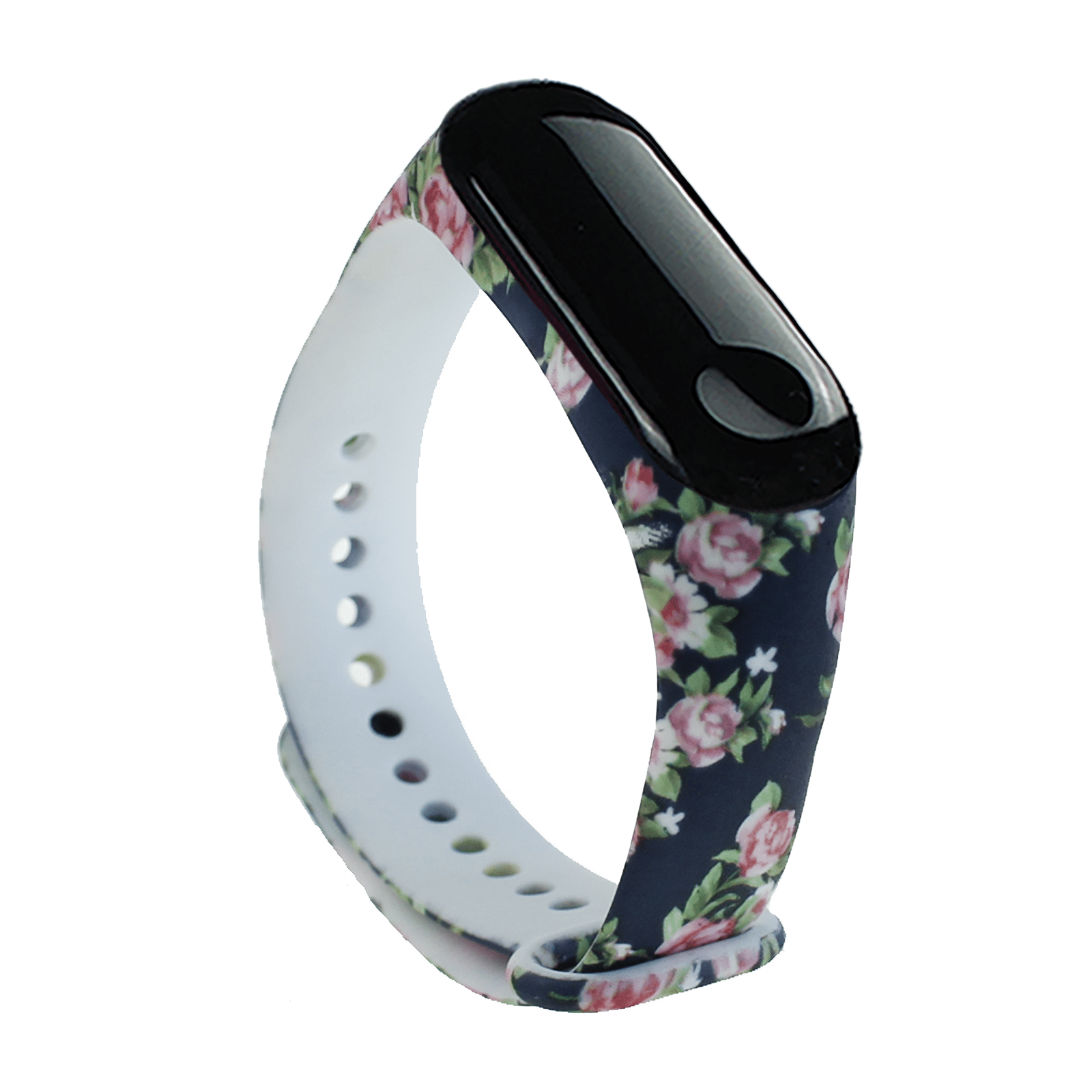 Ремешок MRK для фитнес браслета Xiaomi Mi Band 4/3 силиконовый Rose/Blue