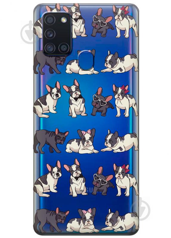 Силиконовый чехол iSwag для Samsung Galaxy A21s Маленькие бульдоги (KS2808) Силиконовый чехол iSwag для Samsung Galaxy A21s Маленькие бульдоги (KS2808)