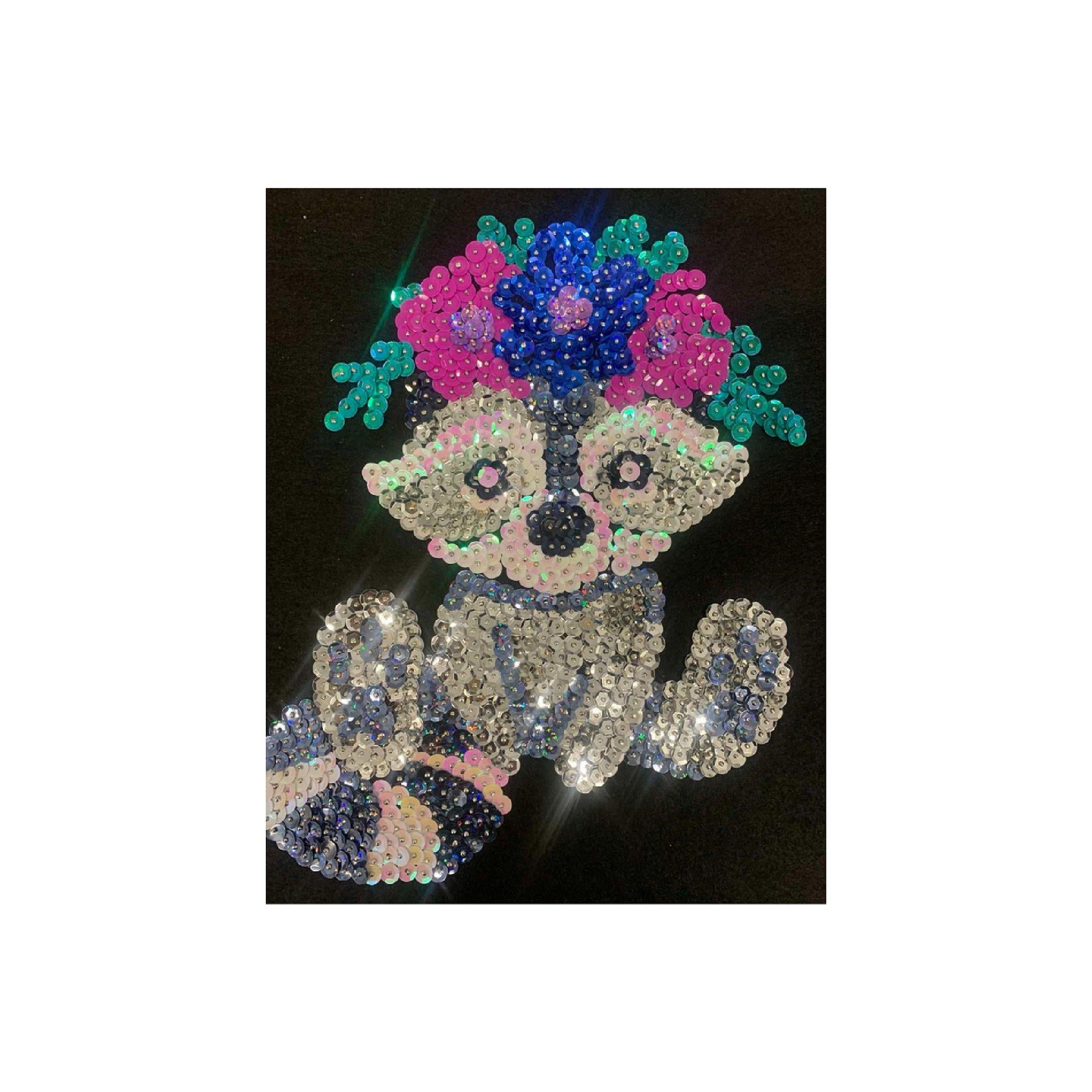 Набор для творчества картина из паеток Колібрі АРТ Крошка Енот (АРТ 03-02)