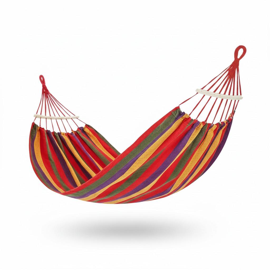 Гамак подвесной 270х150 Bonro B-091 двухместный 120 кг Красный (4240053612)