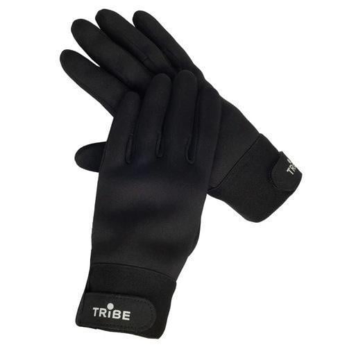 Рукавички осінньо-зимові Tribe Wind Gloves сенсор/водовідштовхувальні/антиковзні Neoprene -0 °C р. 9/L Чорний - фото 3