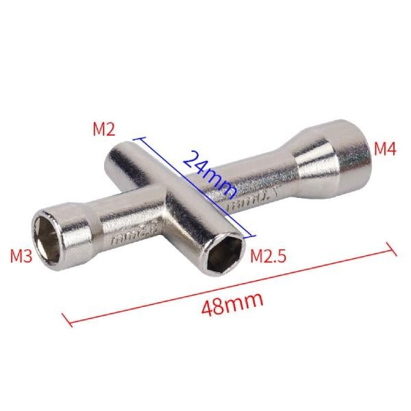 Ключ гаечный торцевой Kingroon крестообразный для M2/M2,5/M3/M4 (B01246) - фото 2 Ключ гаечный торцевой Kingroon крестообразный для M2/M2,5/M3/M4 (B01246) - фото 2