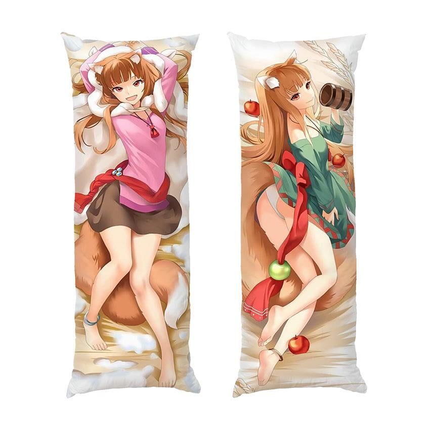 Подушка дакимакура Holo Wolfberry and spices Anime Serial габардин 120х40 см