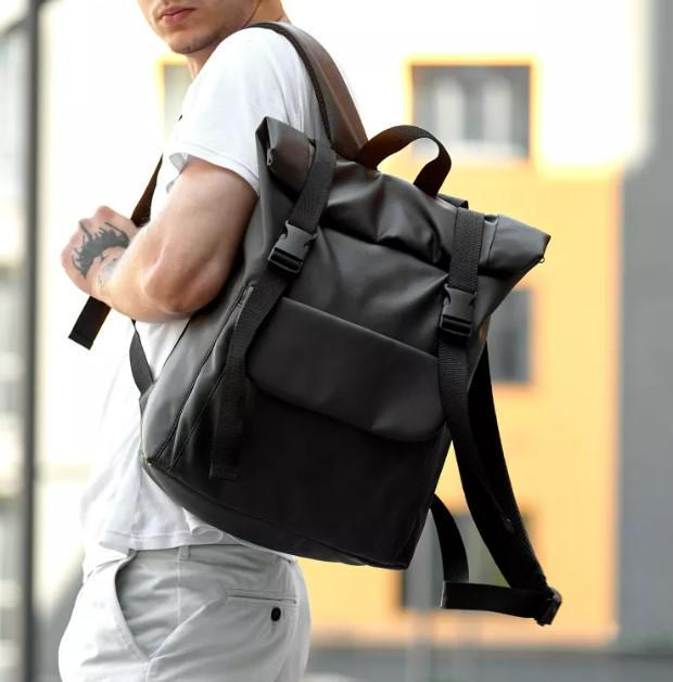 Рюкзак мужской Sambag RollTop Milton Черный (27151116r) Рюкзак мужской Sambag RollTop Milton Черный (27151116r)